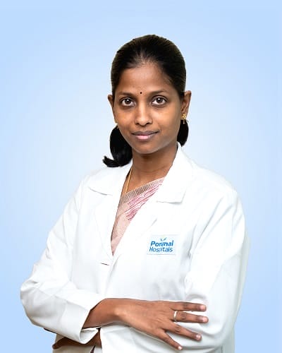 A profile picture of Dr. Rubalakshmi MBBS, DMRD, MD, DNB, PDCC Radiologist.