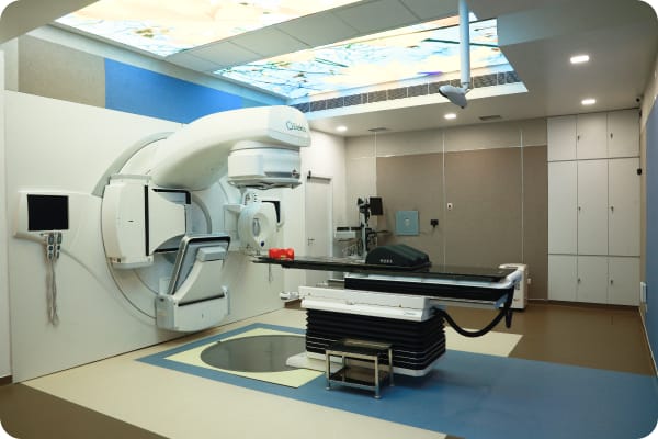 An advanced radiotherapy machine for highly accurate radiotherapy for cancer care.